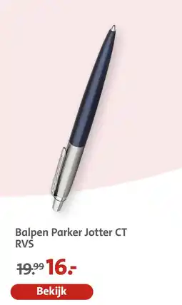 Bruna Balpen parker jotter ct rvs aanbieding