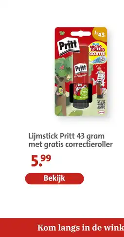 Bruna Lijmstick pritt met gratis correctieroller aanbieding