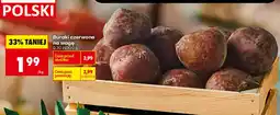 Biedronka Buraki czerwone na wagę aanbieding