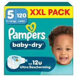 Trekpleister Pampers Baby-Dry Maat 5 Luiers aanbieding