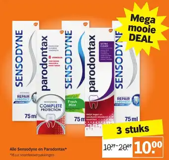 Albert Heijn Sensodyne en Parodontax aanbieding