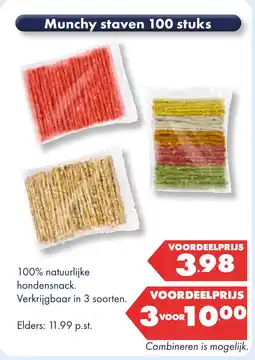 Huisdier Voordeelshop Munchy Staven aanbieding