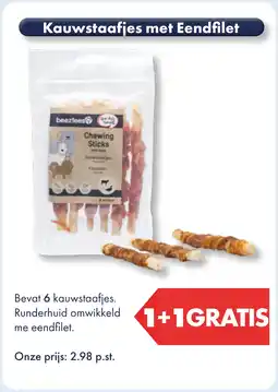 Huisdier Voordeelshop Kauwstaafjes met Eendfilet aanbieding