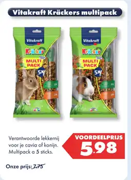 Huisdier Voordeelshop Vitakraft Kräckers Multipack aanbieding
