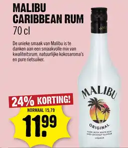 Dirck 3 Malibu Cocos Rum 70 cl aanbieding