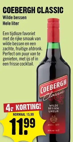 Dirck 3 Coebergh Classic Wilde Bessen 100 cl aanbieding