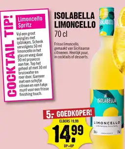 Dirck 3 Isolabella Limoncello 70 cl aanbieding