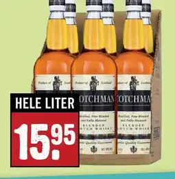 Dirck 3 Scotchman Whisky HELE LITER aanbieding