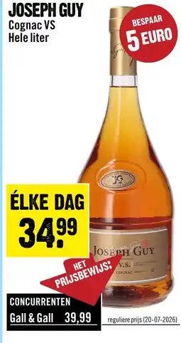 Dirck 3 Joseph Guy VS Cognac 100 cl aanbieding