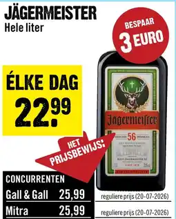 Dirck 3 Jagermeister Kruidenlikeur 100 cl aanbieding