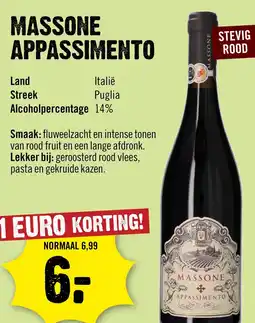 Dirck 3 Massone Appassimento 75 cl aanbieding