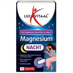 Holland & Barrett 1+1 gratis | Lucovitaal Magnesium Nacht - 30 tabletten aanbieding