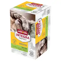 Zooplus animonda Integra Protect Adult Sensitive Schaaltje 6 x 100 g Kattenvoer - Kalkoen Puur aanbieding