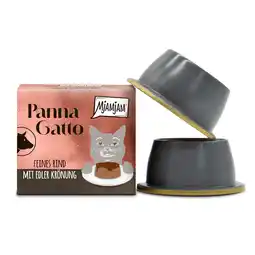 Zooplus 2x80g Fijn Rundvlees met verfijnde topping MjAMjAM Panna Gatto natvoer voor katten aanbieding