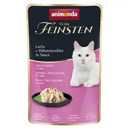 Zooplus 18 x 50 g Animonda Vom Feinsten Adult in Saus zalm + kipfilet in saus nat kattenvoer aanbieding