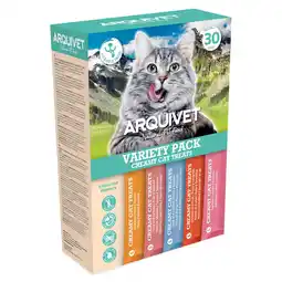 Zooplus 30x14g Arquivet Creamy Cat Treats Mix (5 soorten) kattensnack aanbieding