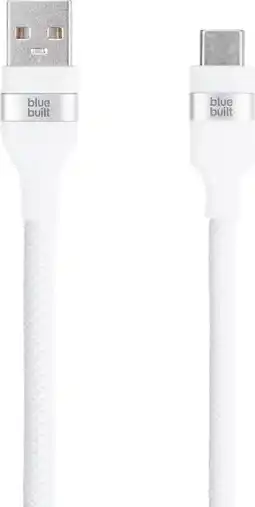 Coolblue BlueBuilt Usb A naar Usb C Kabel 1,5m Nylon Wit aanbieding