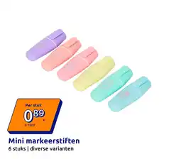 Action Mini markeerstiften aanbieding