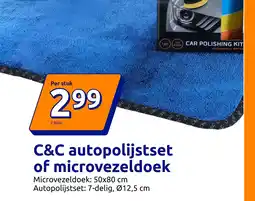 Action C&c autopolijstset of microvezeldoek aanbieding