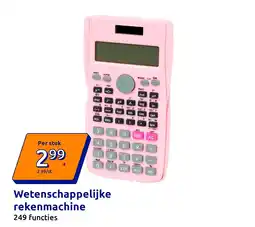 Action Wetenschappelijke rekenmachine aanbieding