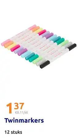 Action Twinmarkers aanbieding