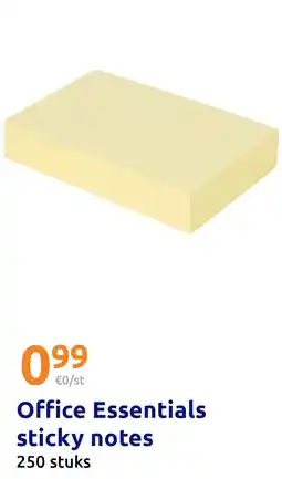 Action Office Essentials sticky notes aanbieding
