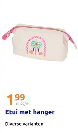 Action Etui met hanger aanbieding
