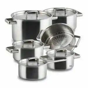 Kookcomfort Habonne Pannenset King tri-ply 6 delig aanbieding