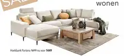 Pronto wonen Portona hoekbank aanbieding