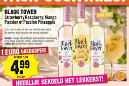 Dirck 3 Black Tower Strawberry Raspberry, Mango Passion of Passion Pineapple aanbieding