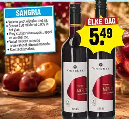 Dirck 3 Vintense merlot aanbieding