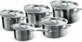 Bol.com Le Creuset RVS kookpan 18cm / 20cm / 24cm + lage kookpan 20cm + steelpan 16cm aanbieding