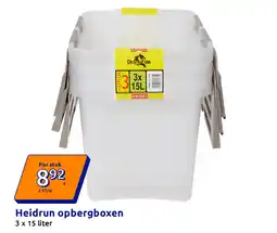 Action Heidrun opbergboxen aanbieding