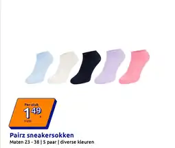Action Pairz sneakersokken aanbieding