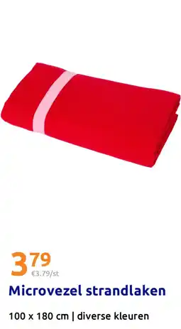 Action Microvezel strandlaken aanbieding
