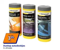 Action Dunlop autodoekjes aanbieding
