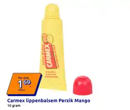 Action Carmex lippenbalsem Perzik Mango aanbieding