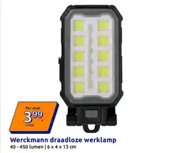 Action Werckmann draadloze werklamp aanbieding