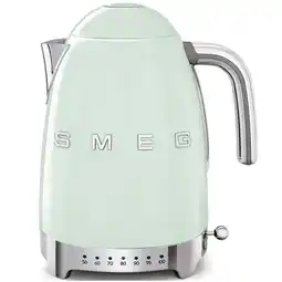 Bol.com SMEG KLF04PGEU - Waterkoker - Watergroen - 1,7L - 7 Temperaturen aanbieding