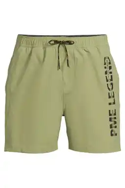 Wehkamp PME Legend zwemshort met logo olijfgroen aanbieding