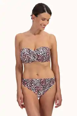 Wehkamp Cyell bikinibroekje zwart/ecru/roze aanbieding