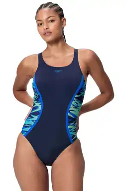 Wehkamp Speedo Endurance Pro sportbadpak Hyperboom Splice donkerblauw/blauw aanbieding