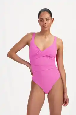Wehkamp Beachlife halter badpak met lurex roze aanbieding