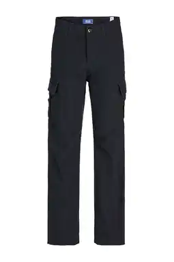Wehkamp JACK & JONES JUNIOR relaxed cargobroek zwart aanbieding