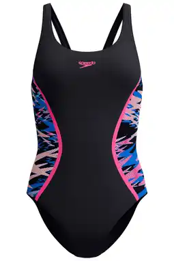 Wehkamp Speedo Endurance Pro sportbadpak Hyperboom Splice zwart/roze aanbieding