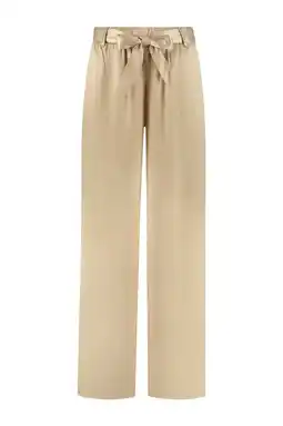 Wehkamp Studio AMAYA straight highwaist broek champagne aanbieding