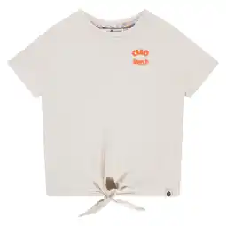 Wehkamp Stains&Stories T-shirt met backprint ecru aanbieding