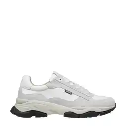Wehkamp Van Lier Raptor chunky suède sneakers wit/grijs aanbieding