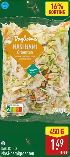 ALDI DAYLICIOUS Nasi-bamigroenten aanbieding