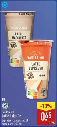 ALDI BARISSIMO Latte ijskoffie aanbieding